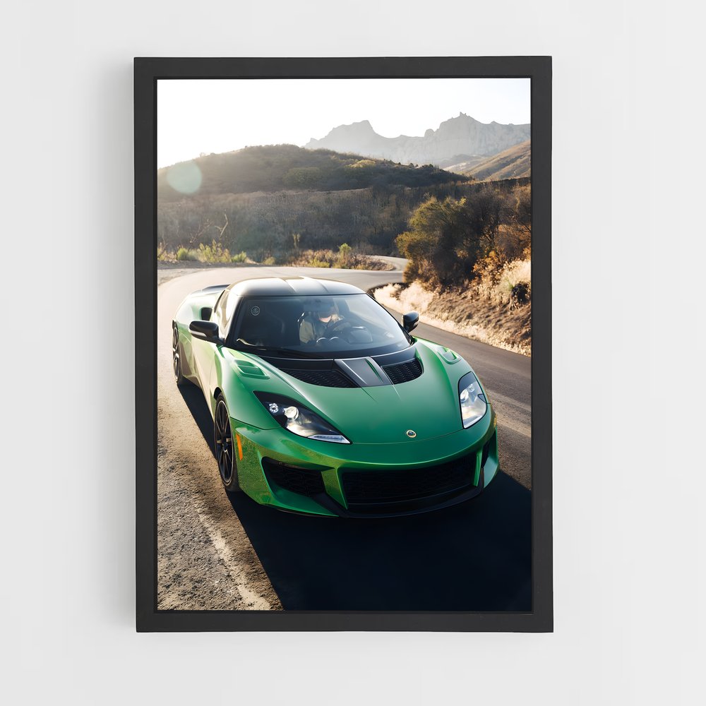 Poster Évasion Vitesse – affiche Lotus (vue 2)